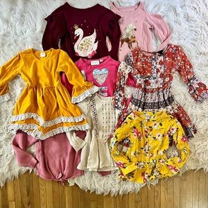 Girls fall/winter top/dress bundle size 4-5